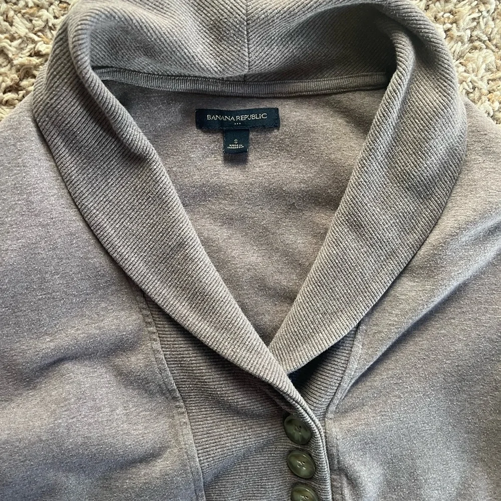 Banana Republic Tan Shawl Collar Cardigan - Picture 3 of 4